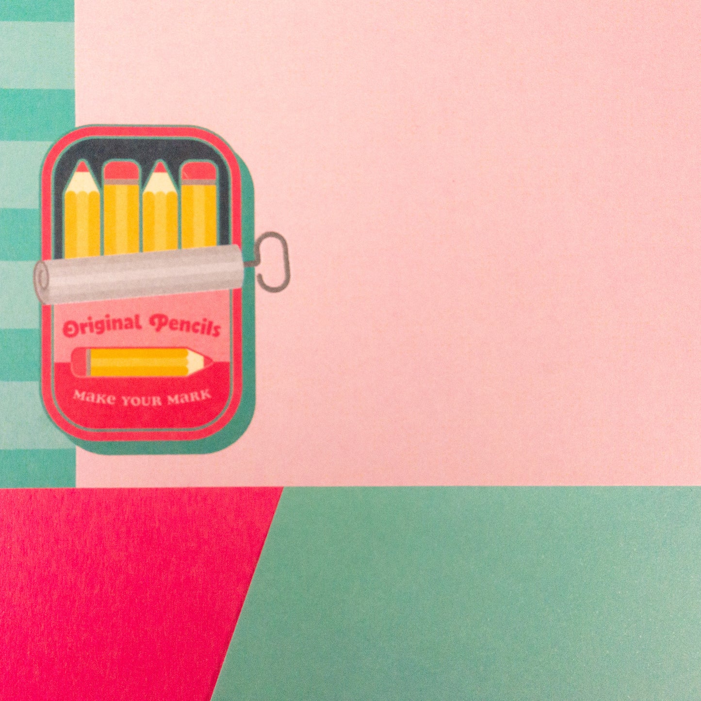 Pencil Sardines Tin A6 Notepad