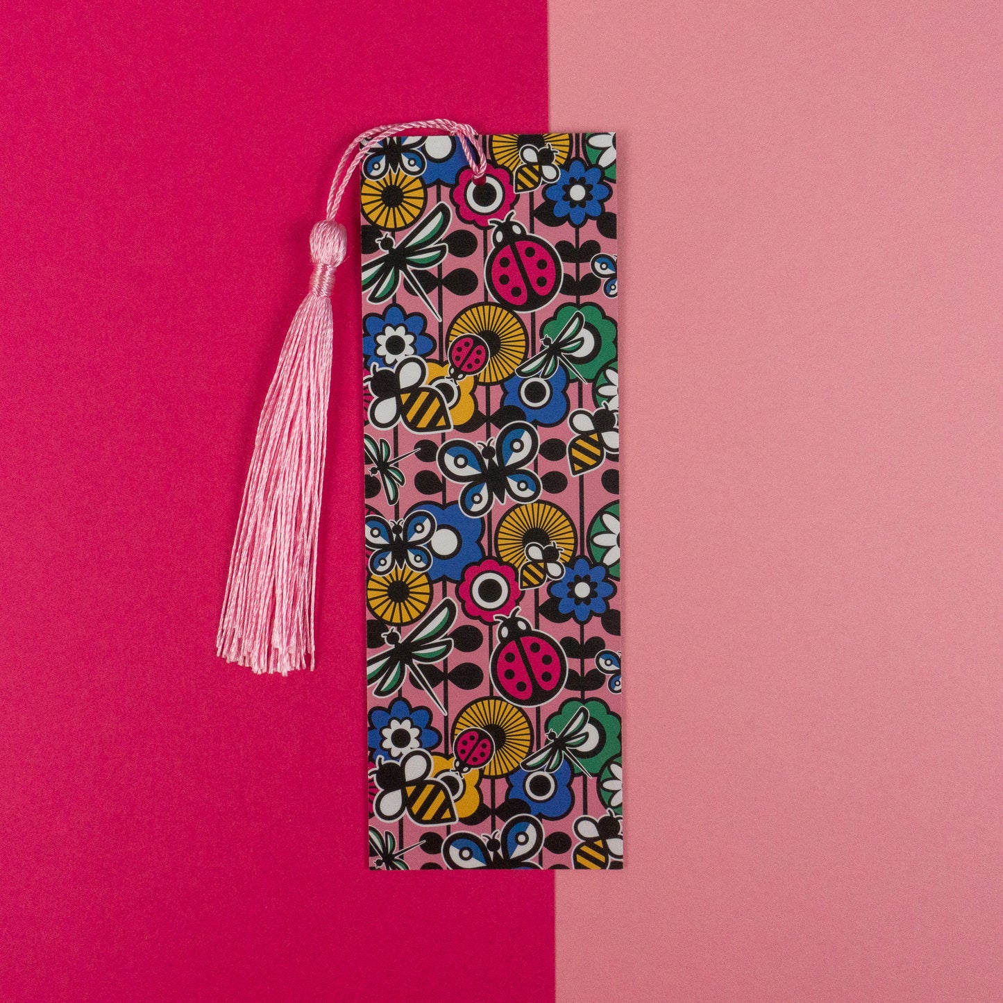 Retro Floral Insect Bookmark