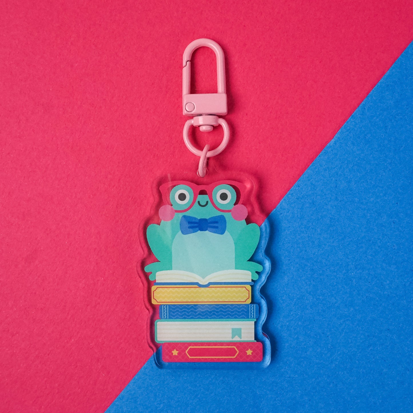 Reading Frog Keyring