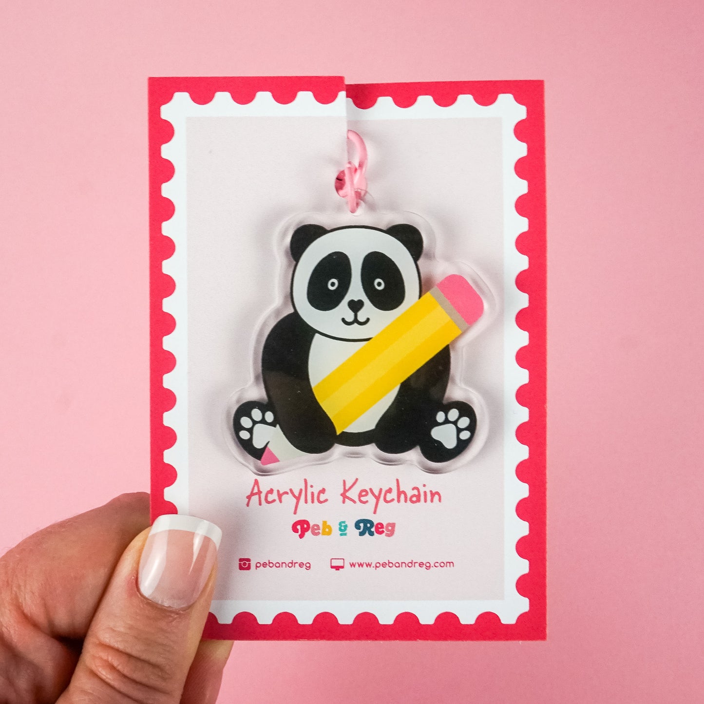 Panda Pencil Keyring