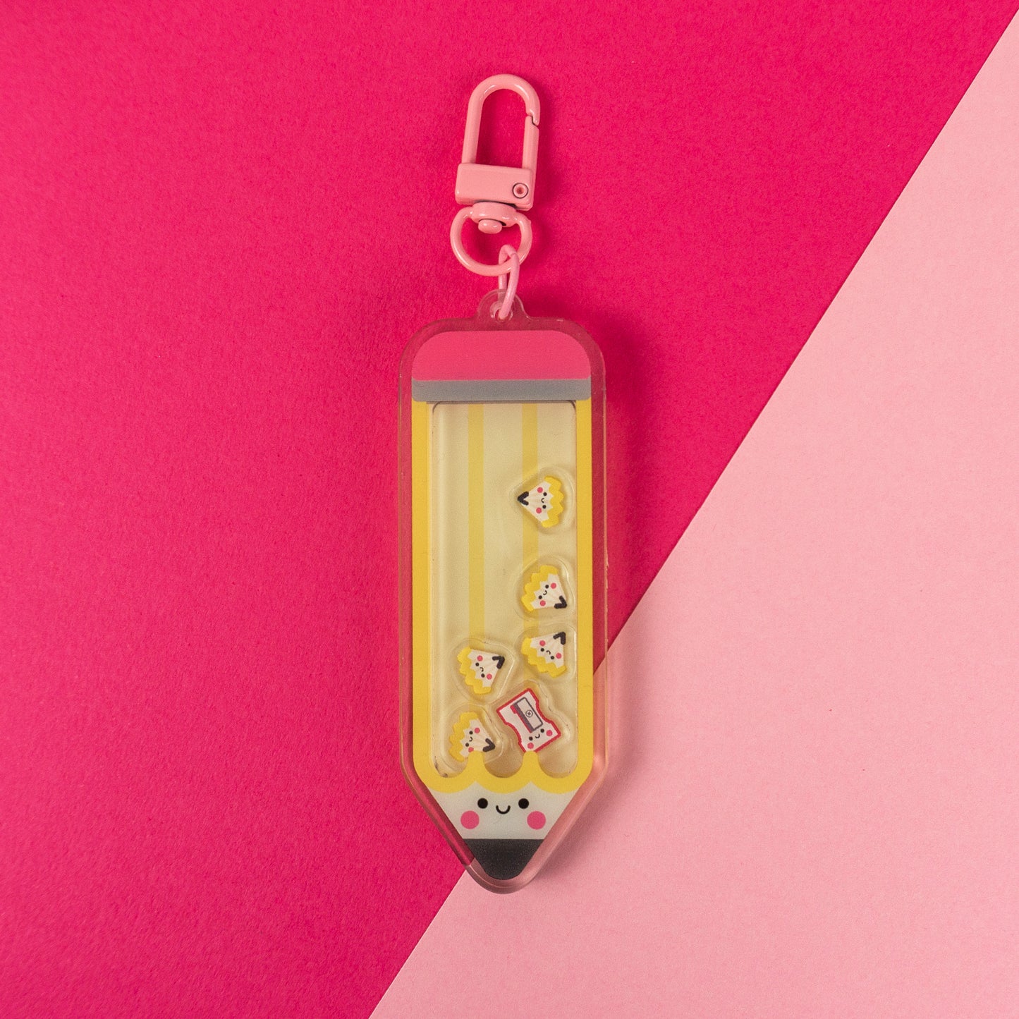 Pencil Friends Shaker Keyring