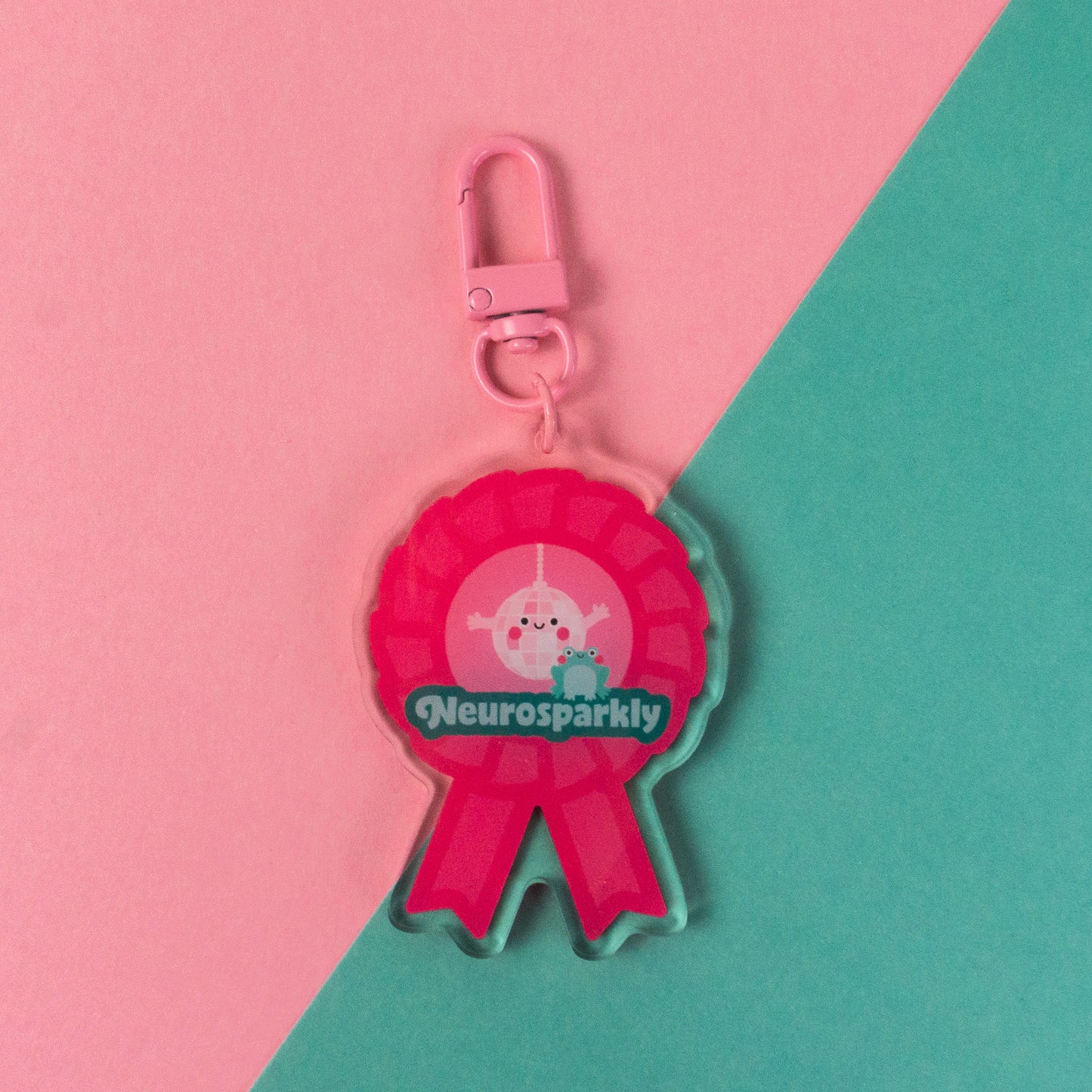 Neurosparkly Rosette Keyring