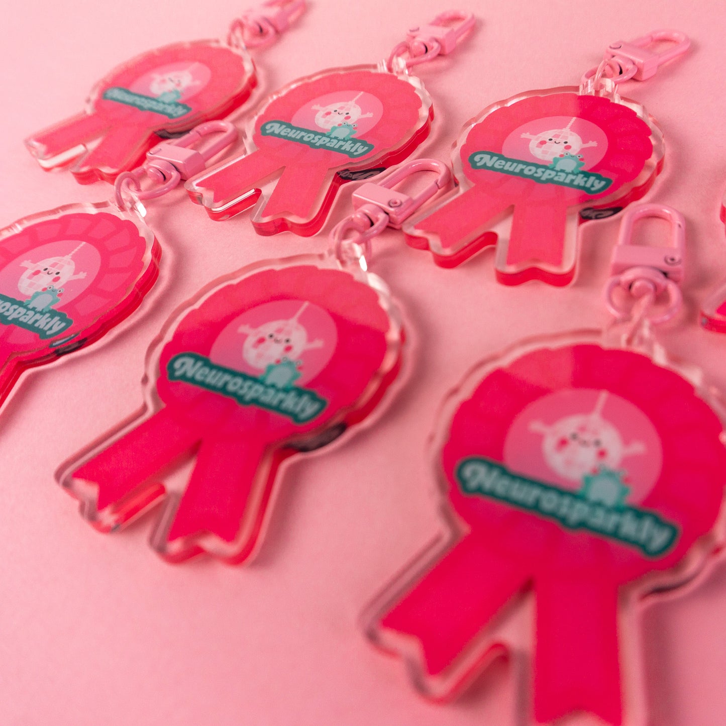 Neurosparkly Rosette Keyring
