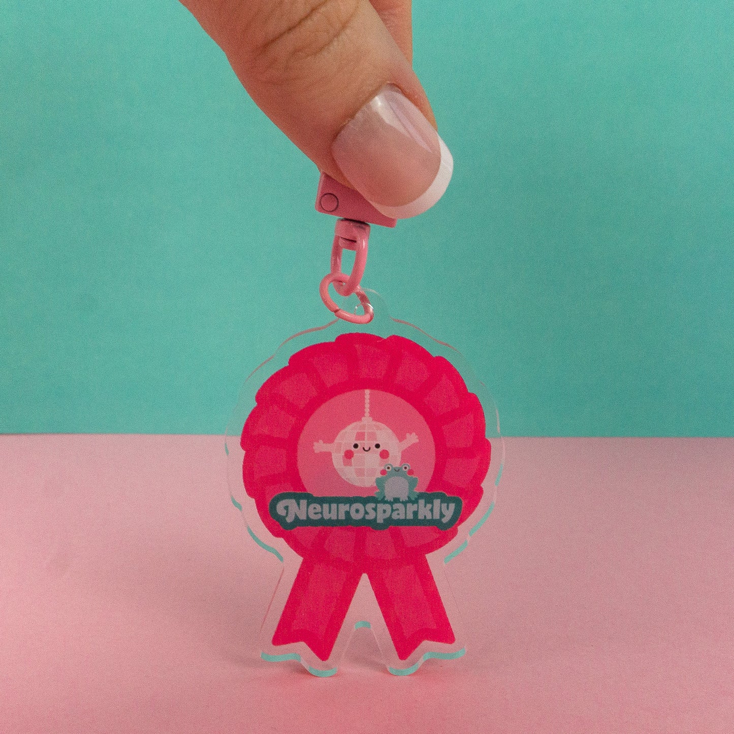 Neurosparkly Rosette Keyring