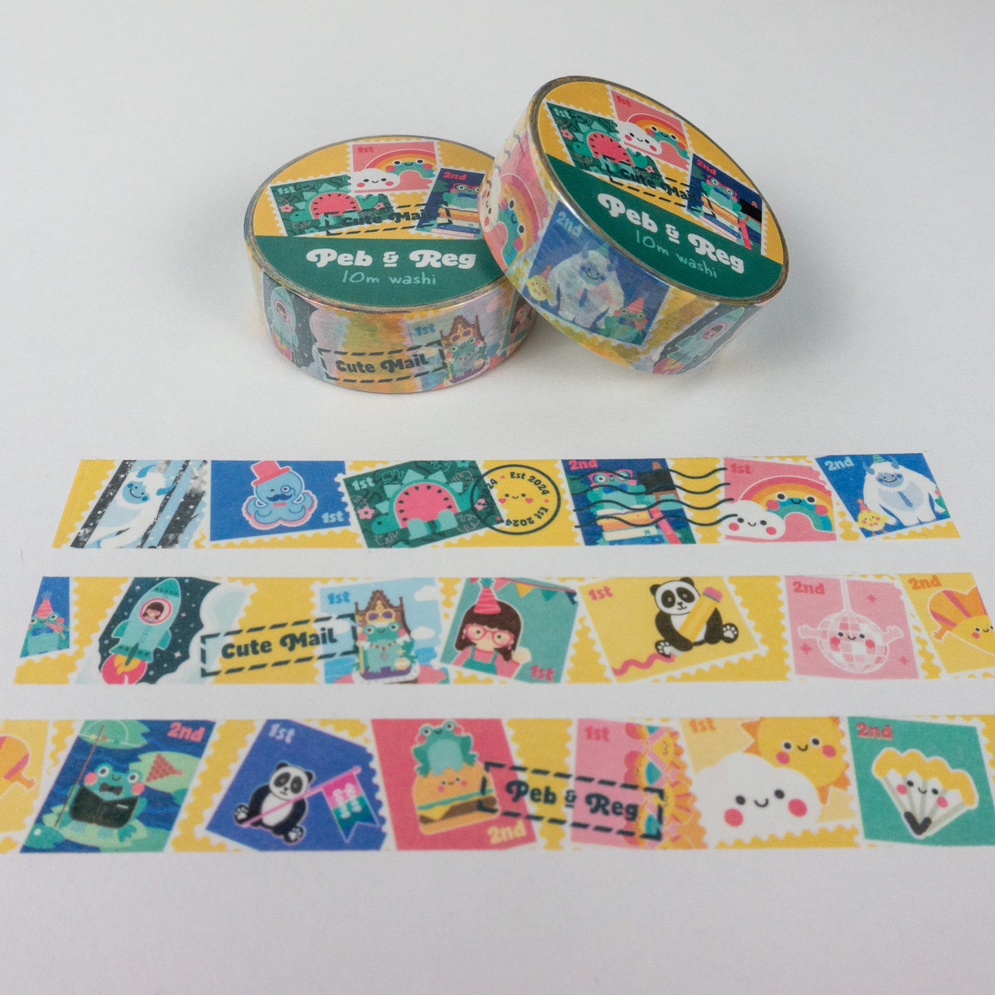 Peb and Reg Stamps Washi Tape