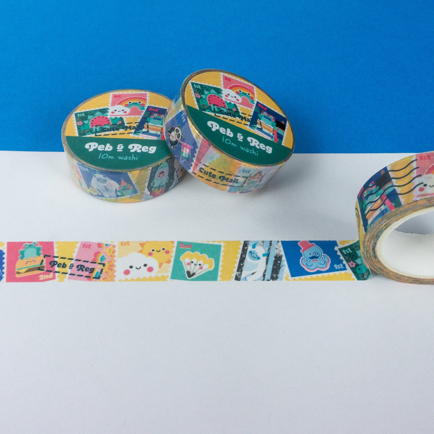 Peb and Reg Stamps Washi Tape