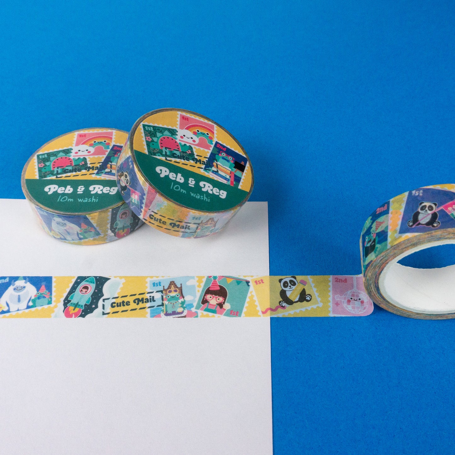 Peb and Reg Stamps Washi Tape