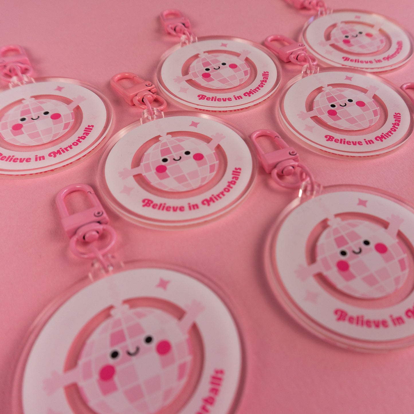 Seconds Believe in Mirrorballs Keyring