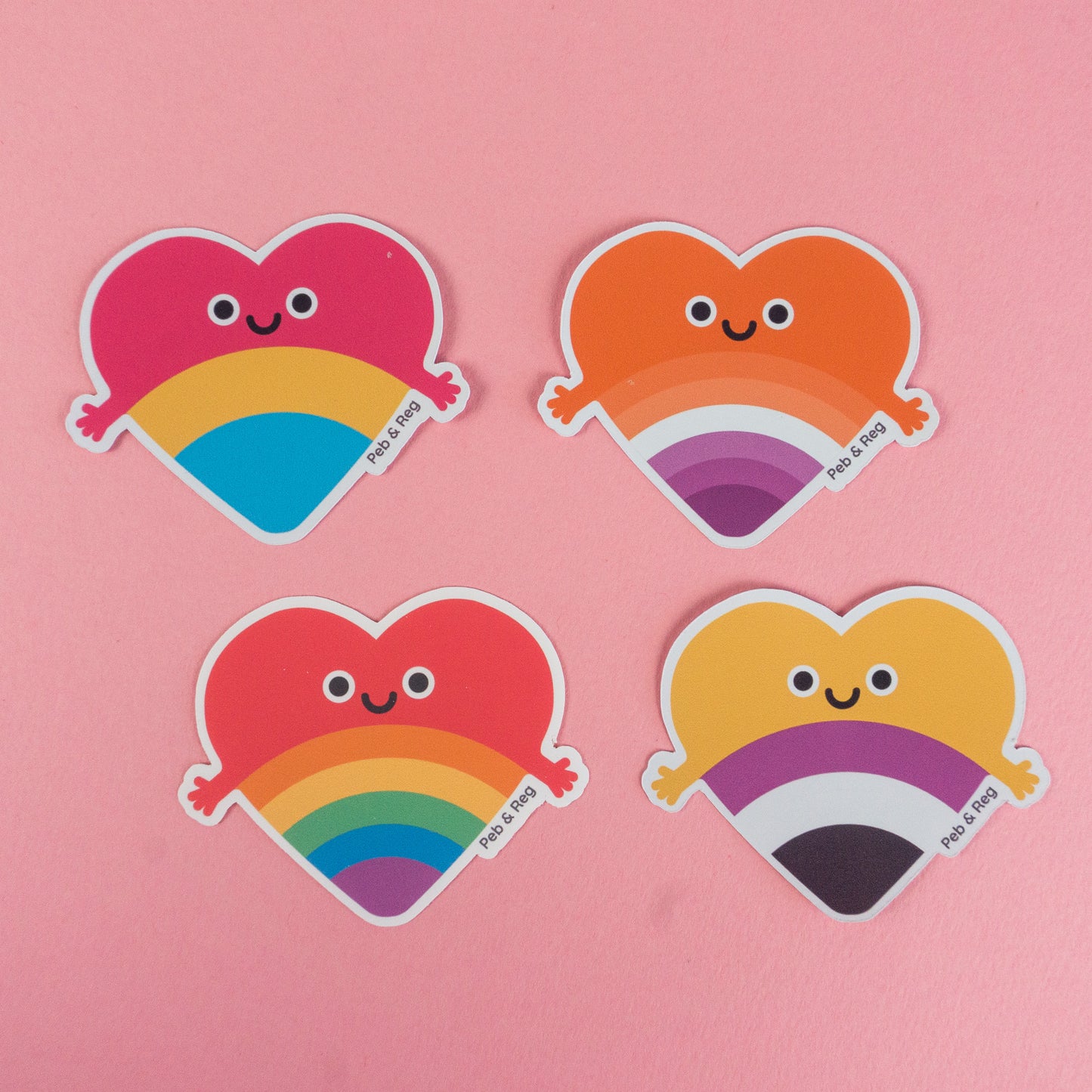 Seconds 4x Pride Hugs Sticker Bundle