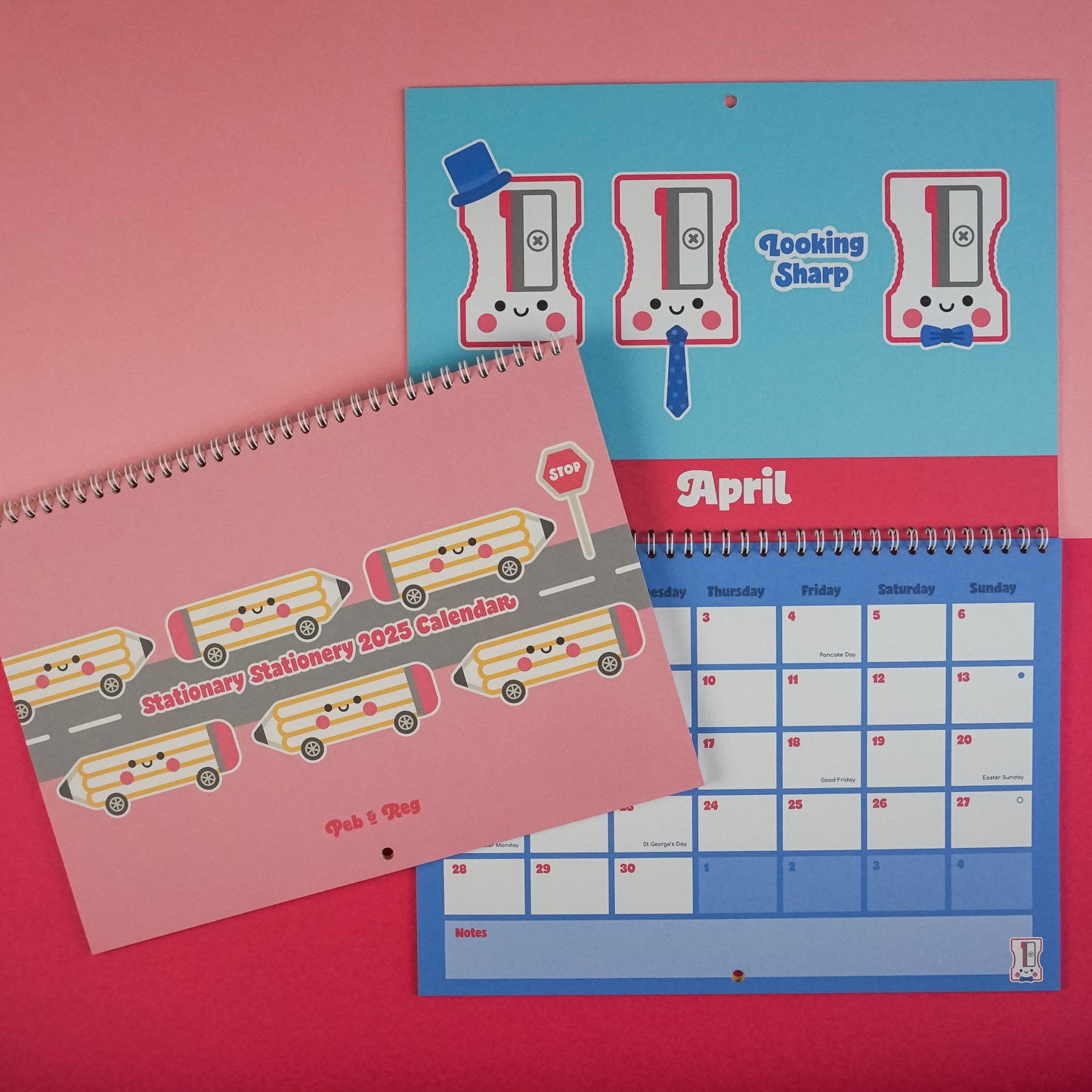 Stationary Stationery 2025 Calendar