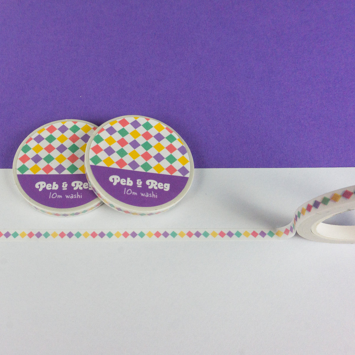Iced Gem Co-ordinating Skinny Washi Tape