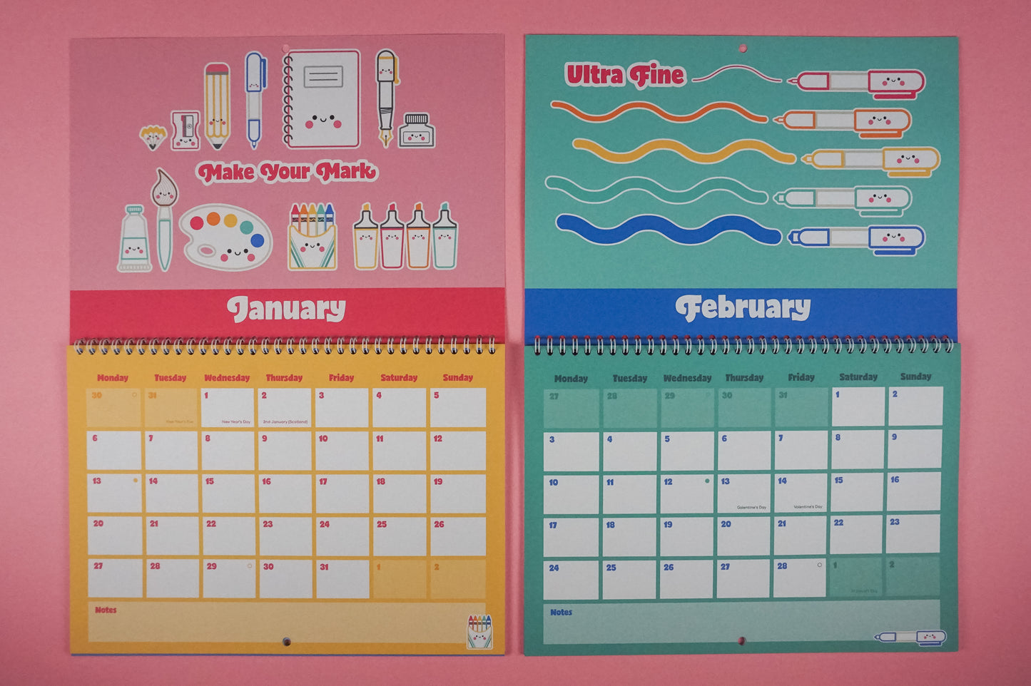 Stationary Stationery 2025 Calendar