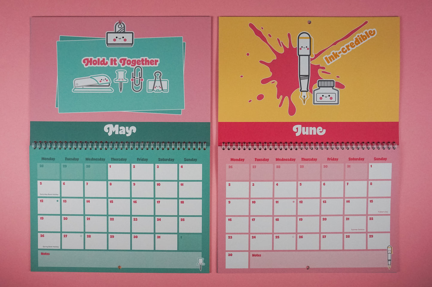 Stationary Stationery 2025 Calendar