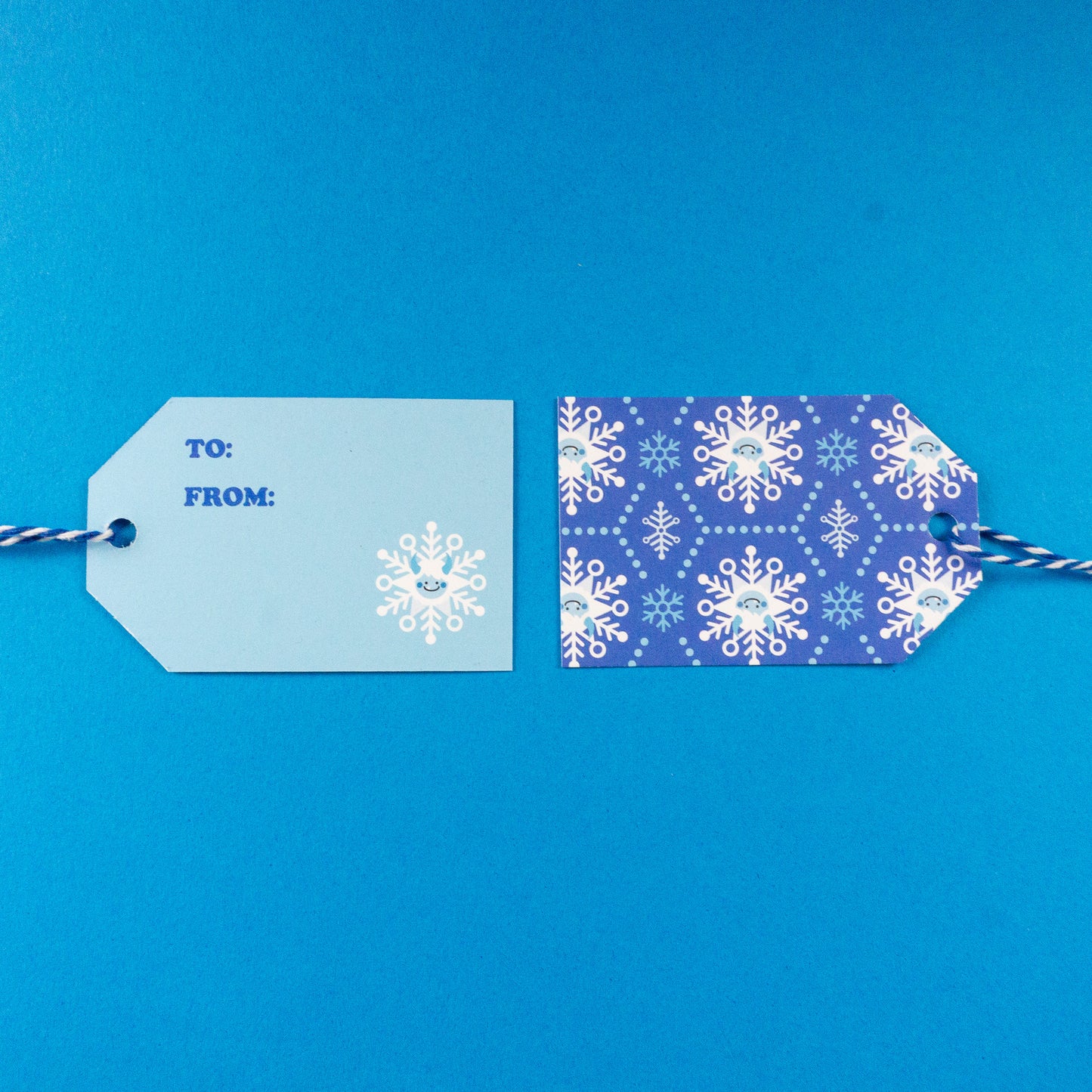 Seconds Yeti Snowflake Gift Tags