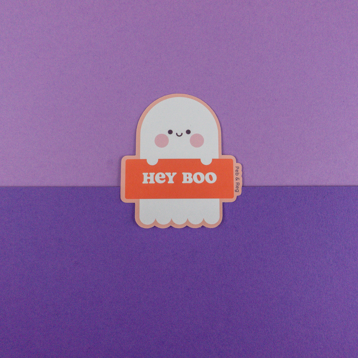 Hey Boo Ghost Sticker