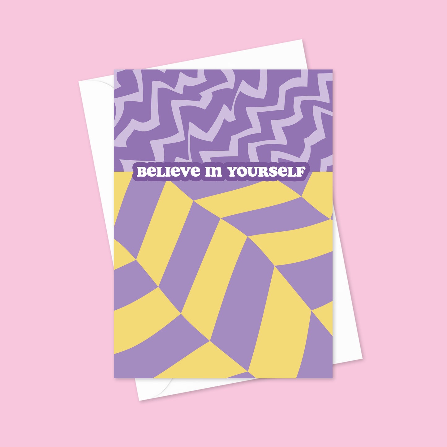 Believe in Yourself A6 Blank Greetings Card