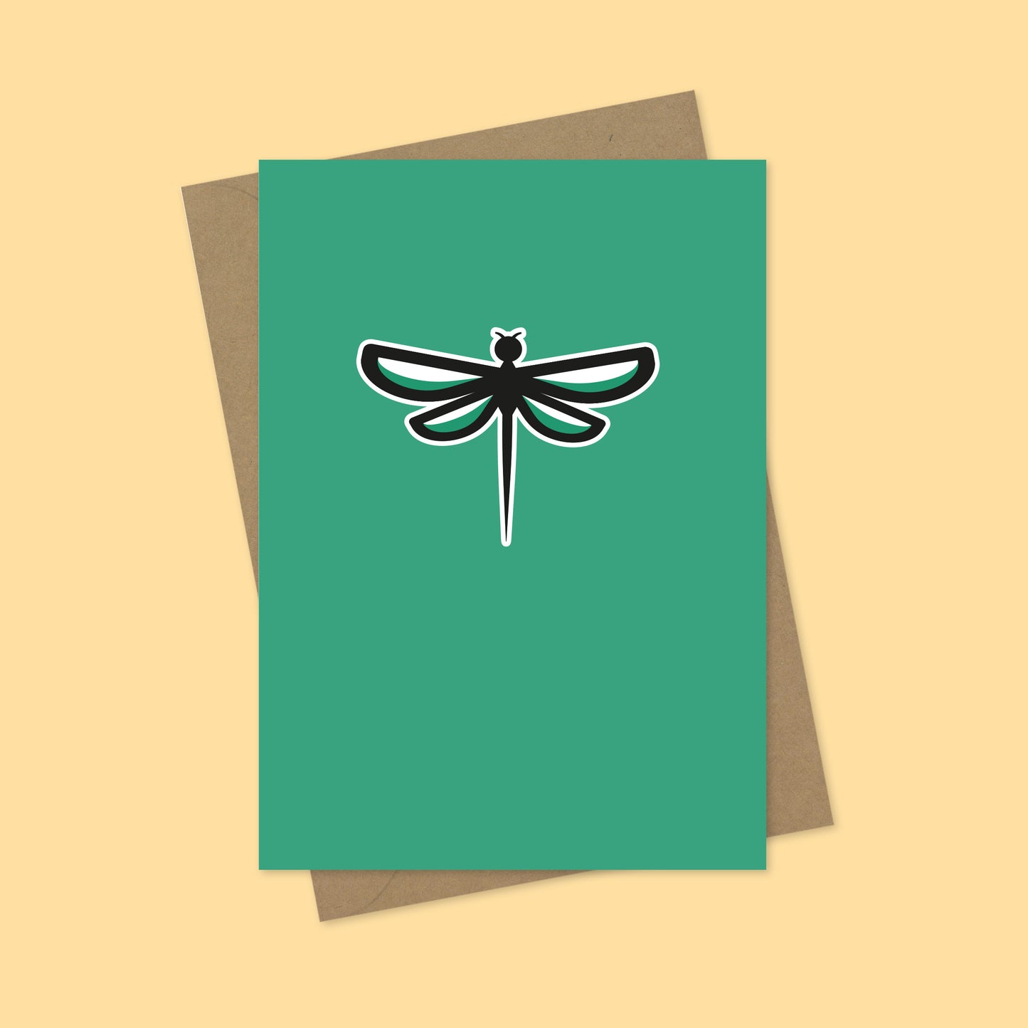 Insect Party Dragonfly A7 Blank Greetings Card