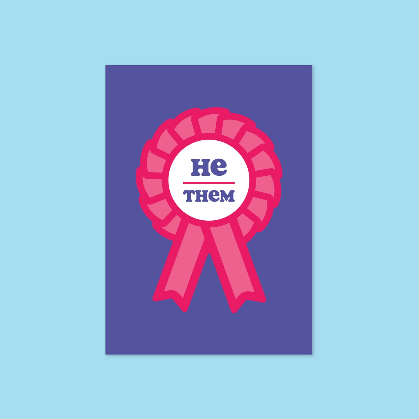 He / Them A6 Postcard