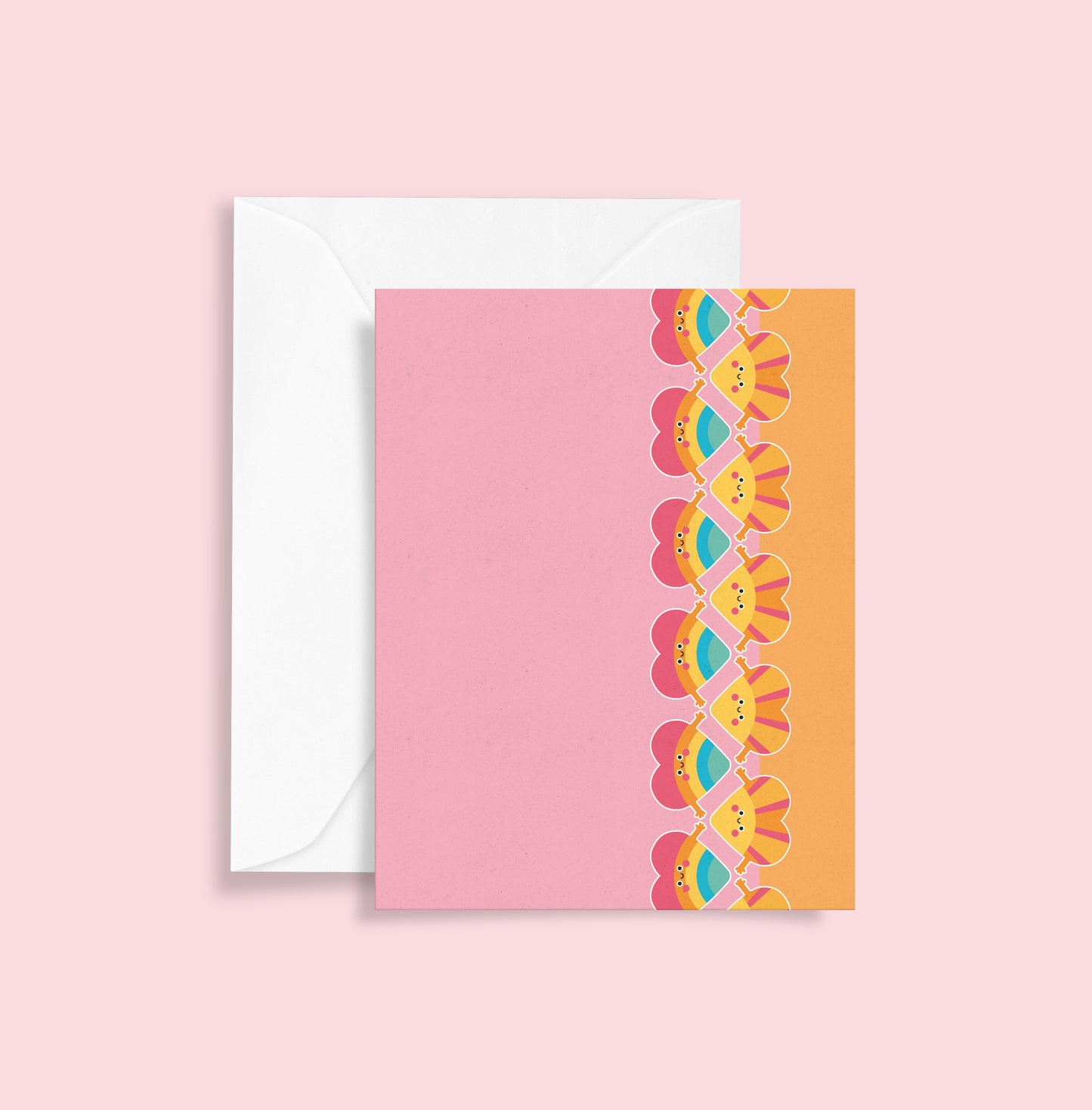 Rainbow and Sunshine Hugs A6 Blank Greetings Card