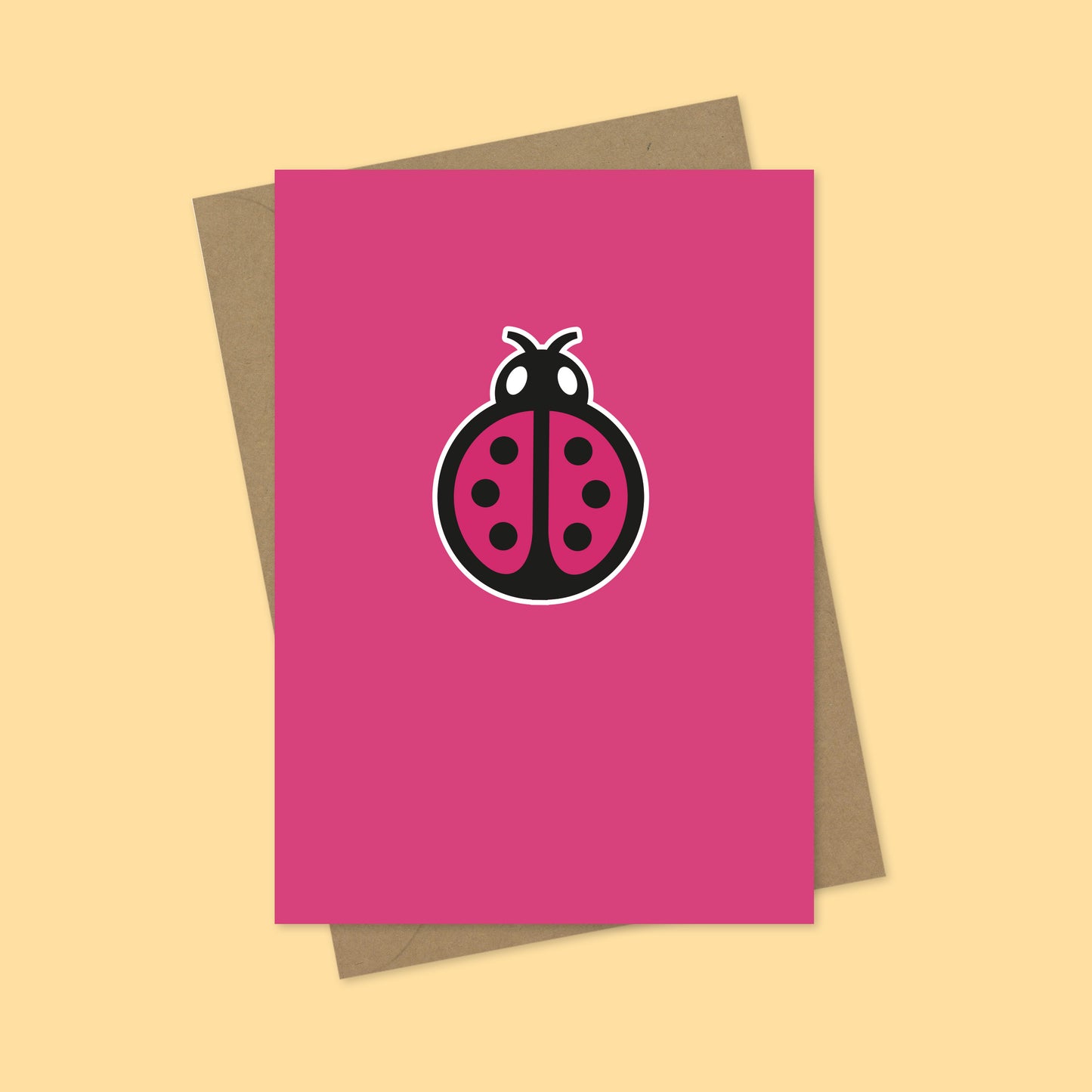 Insect Party Ladybird A7 Blank Greetings Card