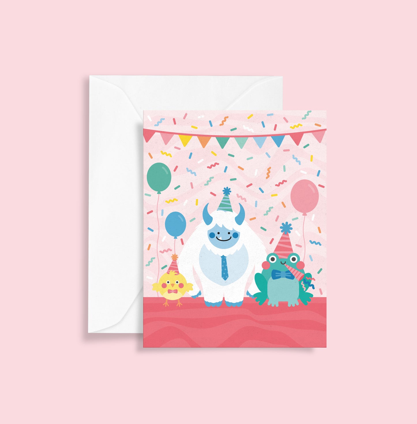 Party Celebration A6 Blank Greetings Card