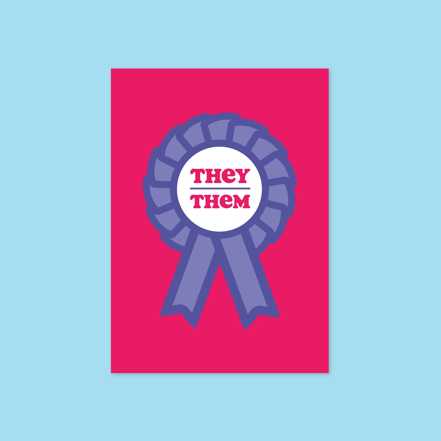 They / Them A6 Postcard