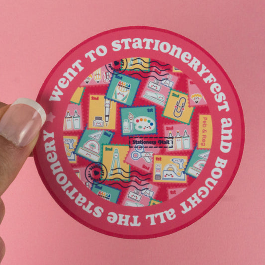 StationeryFest Diecut Sticker