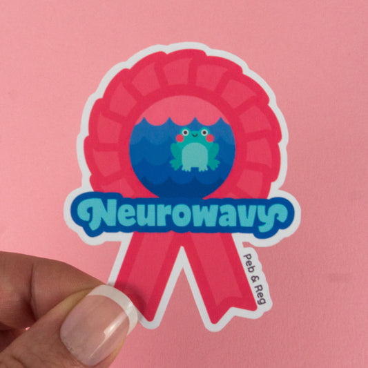 Neurowavy Rosette Diecut Sticker
