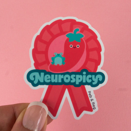 Neurospicy Rosette Diecut Sticker