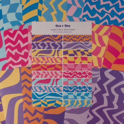 Joyful Colour Deco Scrapbooking Paper (20 sheets)