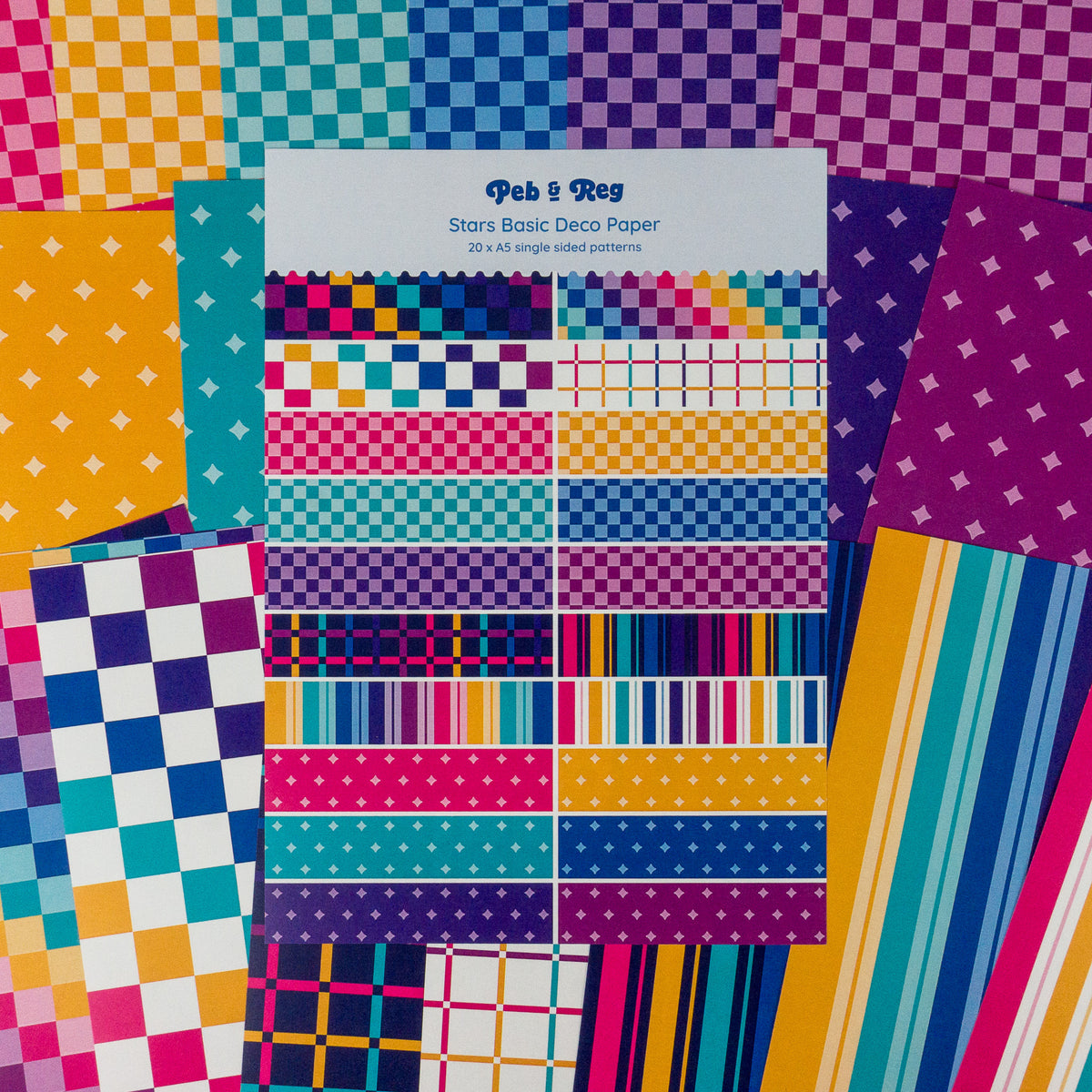 Stars Basic Volume 1 Deco Scrapbooking Paper (20 sheets)