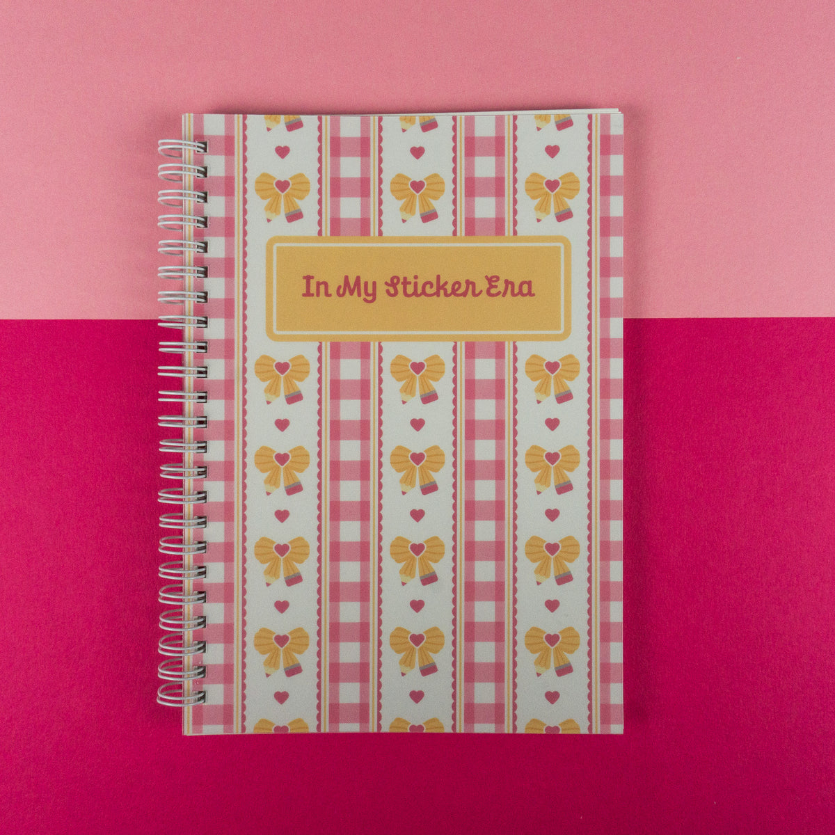 Pencil Bow A5 Reusuable Sticker Album