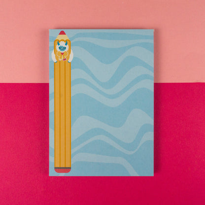 Pencil Yeti A6 Notepad