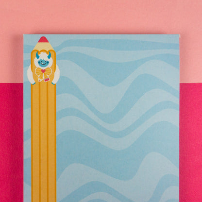 Pencil Yeti A6 Notepad