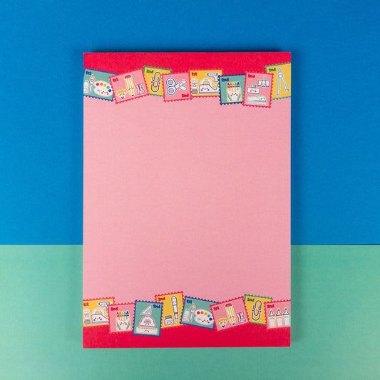 Stationery Stamps A5 Notepad