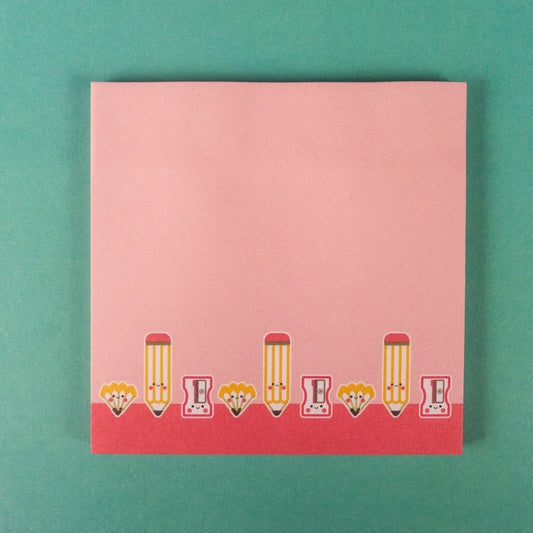 Pencil Friends 3" Sticky Notes