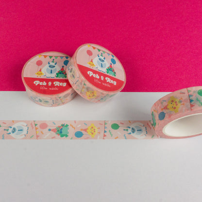 Party Celebration Vertical Washi Tape