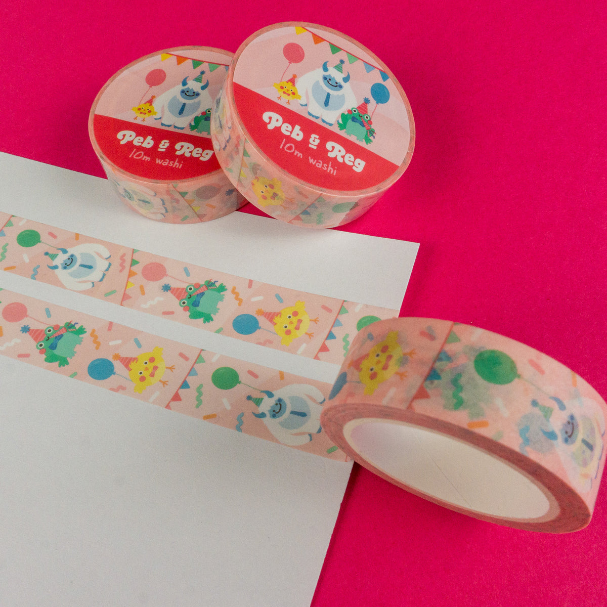 Party Celebration Vertical Washi Tape