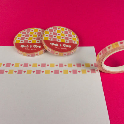 Pencil Bow Skinny Co-ordinating Washi Tape