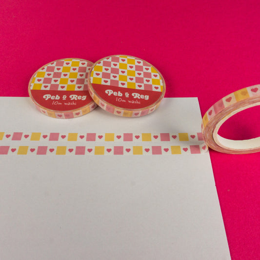 Pencil Bow Skinny Co-ordinating Washi Tape