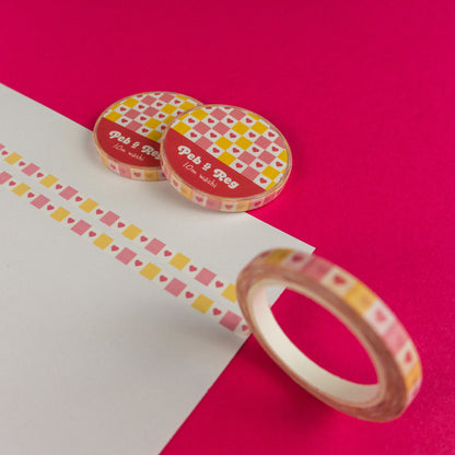 Pencil Bow Skinny Co-ordinating Washi Tape
