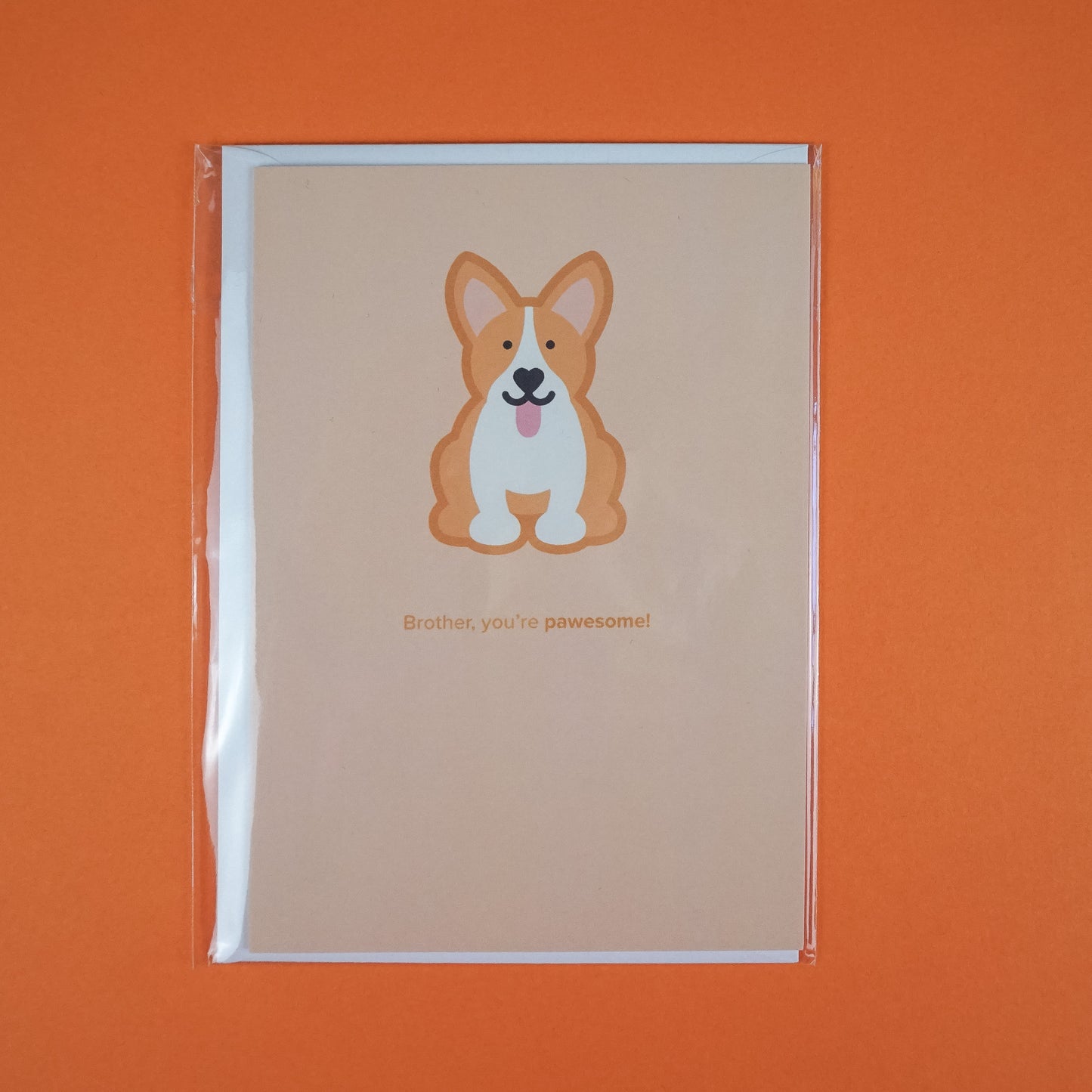 Brother, You're Paw-esome A6 Greetings Card