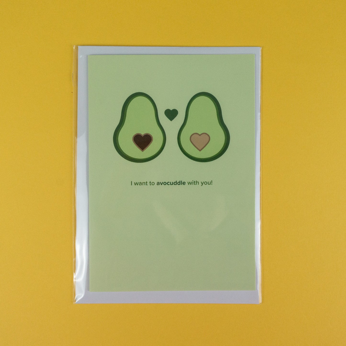 I Want to Avocuddle With You A6 Greetings Card