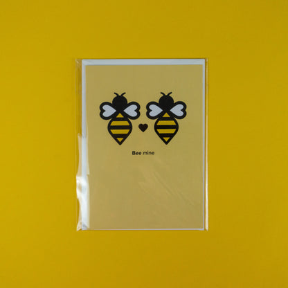 Bee Mine A6 Greetings Card