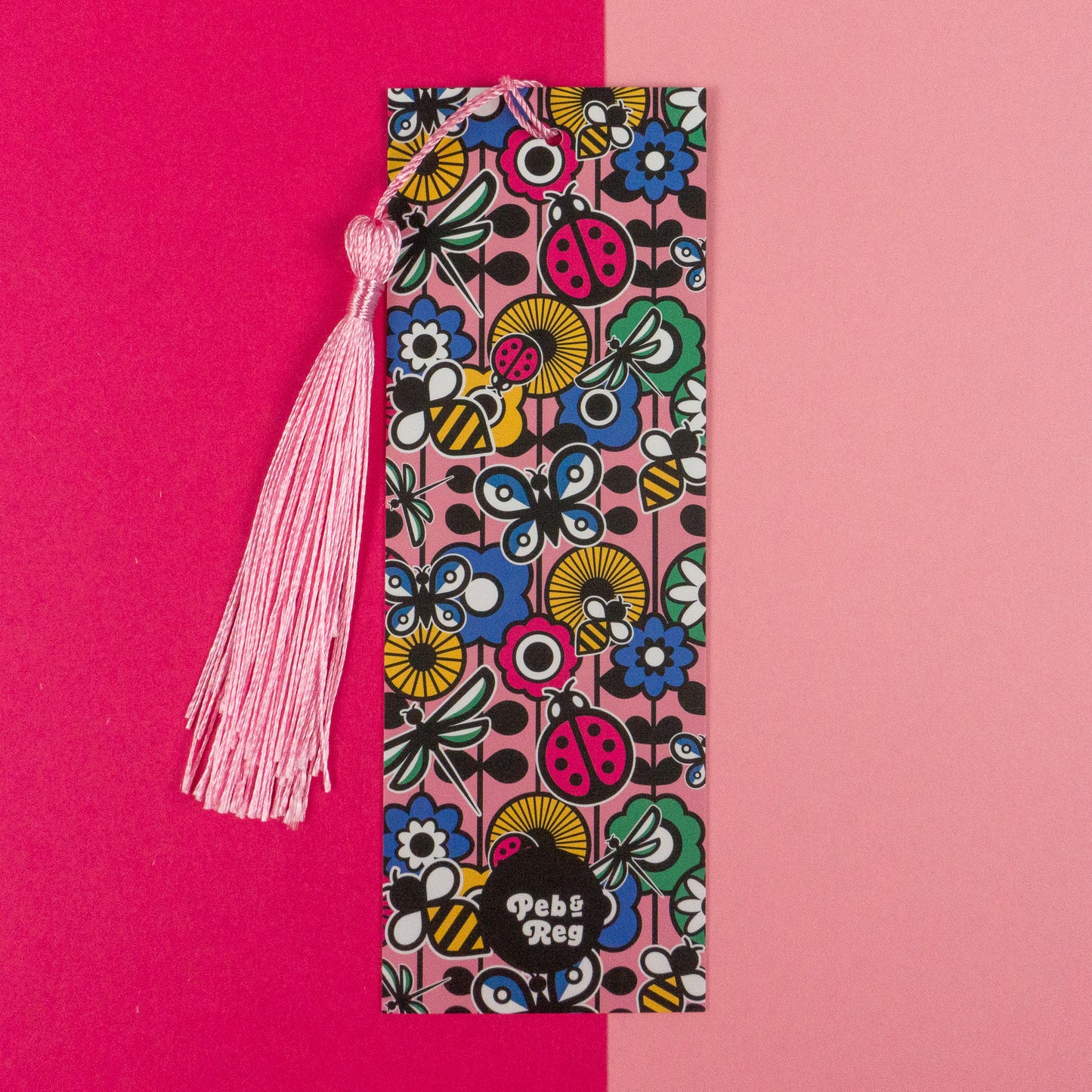 Retro Floral Insect Bookmark