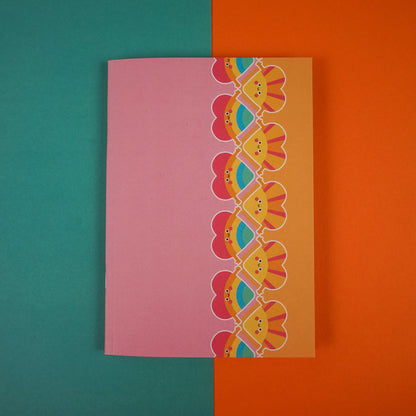 Rainbow and Sunshine Hugs A6 Perfect Bound Dotted Notebook