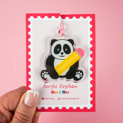 Panda Pencil Keyring