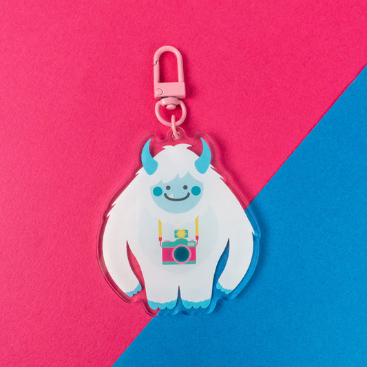 Yeti With Camera Keyring