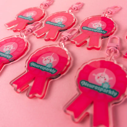Neurosparkly Rosette Keyring
