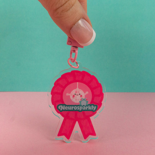 Neurosparkly Rosette Keyring